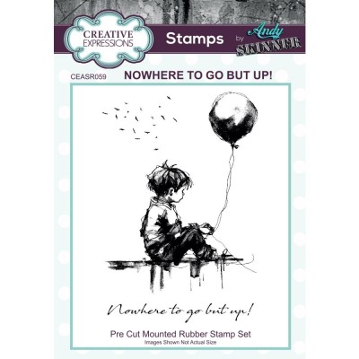 Creative Expressions - Estampe «Nowhere to go but up» 2 pcs