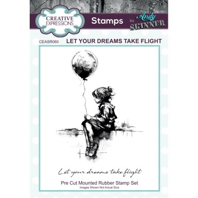 Creative Expressions - Estampe «Let your dreams take flight» 2 pcs