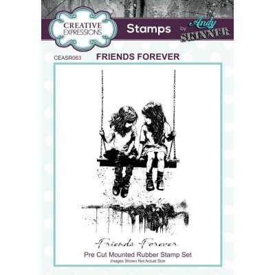 Creative Expressions - Estampe «Friends Forever» 2 pcs