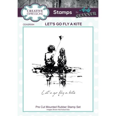 Creative Expressions - Estampe «Let's go fly a kite» 2 pcs