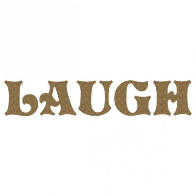 Creative Embellishments - Chipboard «LAUGH» 5 pièces