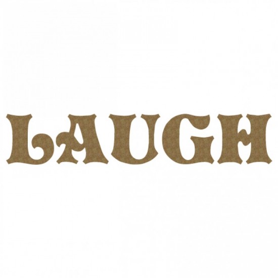 LIQUIDATION-Creative Embellishments - Chipboard «LAUGH» 5 pièces ( Le prix indiqué ci-dessous est déjà réduit à 50%)