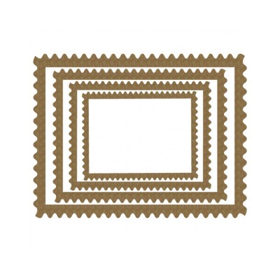 Creative Embellishments - Chipboard «Rectangle Stamp Frames» 4 pcs