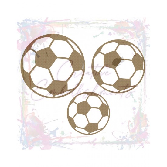 LIQUIDATION-Creative Embellishments - Chipboard  «Soccer ball set»( Le prix indiqué ci-dessous est déjà réduit à 50%)