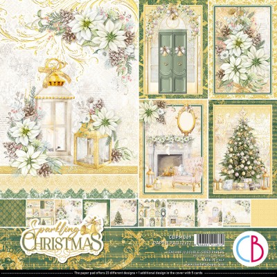 Ciao Bella - Collection de papier 12" X 12"  «Sparkling Christmas» 12 feuilles recto-verso