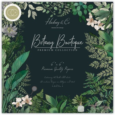 Craft Consortium - «Botany Boutique» paquet de papier  6" X 6"