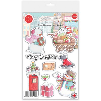 Craft Consortium - Estampes collection «Christmas Market» 10 pcs