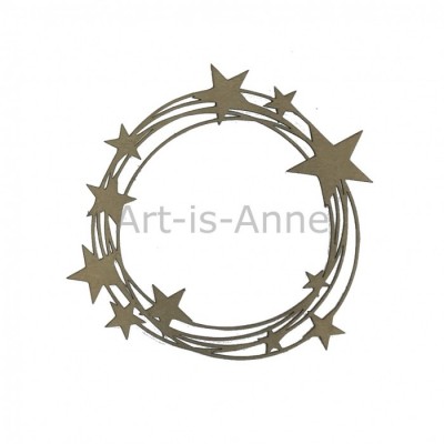 Art-Is-Anne - Chipboard «Couronne d'étoile» 1pcs
