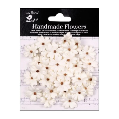 Little Birdie - Carin Paper Flowers «Ivory Pearl» 30 pièces