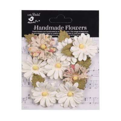 Little Birdie - Valerie Paper Flowers «Ivory Pearl» 8 pièces