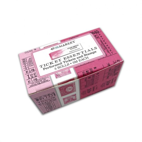 49 & Market - Éphéméras  «Color Swatch Blossom Ticket Essentials -Fern» 3 rouleaux