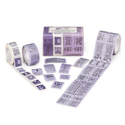 49 & Market - Éphéméras  «Color Swatch Ticket Essentials -Lavender» 3 rouleaux