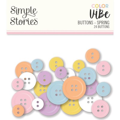 Simple Stories - Boutons collection ColorVibe «Spring» 24 pcs