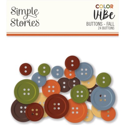 Simple Stories - Boutons collection ColorVibe «Fall» 24 pcs