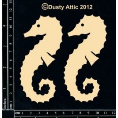  Dusty Attic - Chipboard  «Seahorse # 1»