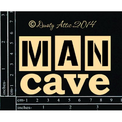  Dusty Attic - Chipboard «Man Cave»