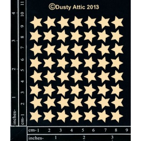  Dusty Attic - Chipboard  «Mini Stars»