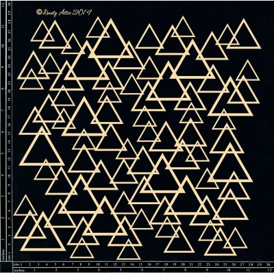  Dusty Attic - Chipboard «Triangle Panel Large» 12"