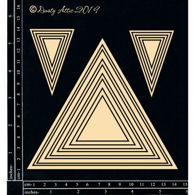 Dusty Attic - Chipboard «Get Framed – Triangle»