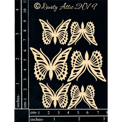  Dusty Attic - Chipboard  «Mini Monarch Butterflies