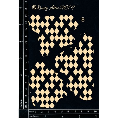  Dusty Attic - Chipboard «Broken Bits #8 – Diamonds»