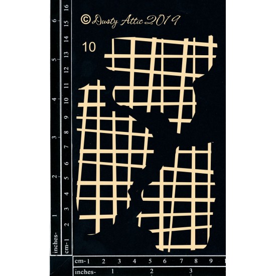  Dusty Attic - Chipboard «Broken Bits #10 – Grid #2»