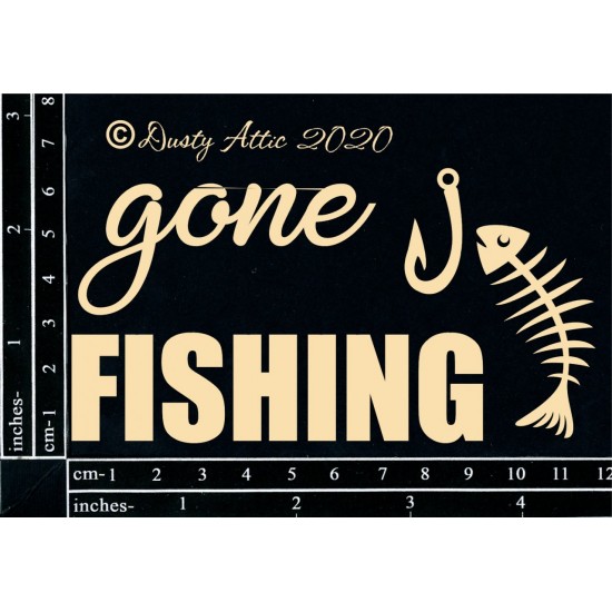  Dusty Attic - Chipboard «Gone Fishing»