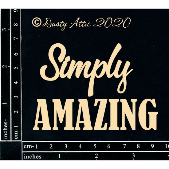 Dusty Attic - Chipboard «Simply Amazing»