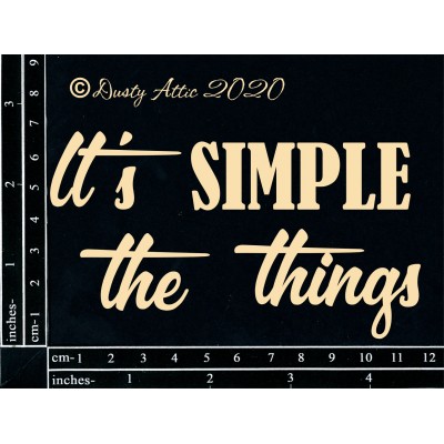 Dusty Attic - Chipboard «It’s The Simple Things»