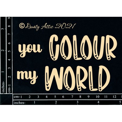  Dusty Attic - Chipboard  «You Color My World»