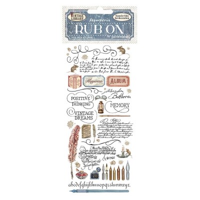 Stamperia - Rub-ons dela collection  «Vintage Library» 