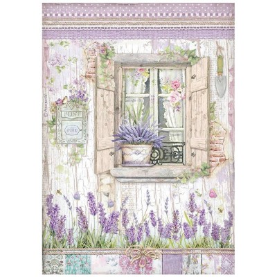 Stamperia - Papier de riz «Window/Provence»