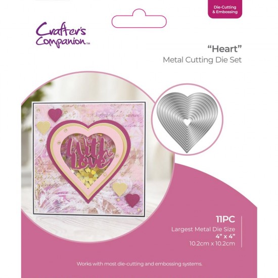 Crafter's Companion - Dies modèle  « Nesting Hearts» 11 pcs
