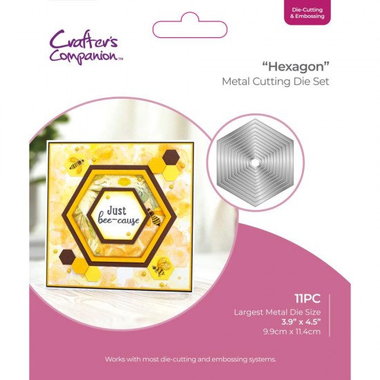 Crafter's Companion - Dies modèle  « Nesting Hexagons» 11 pcs