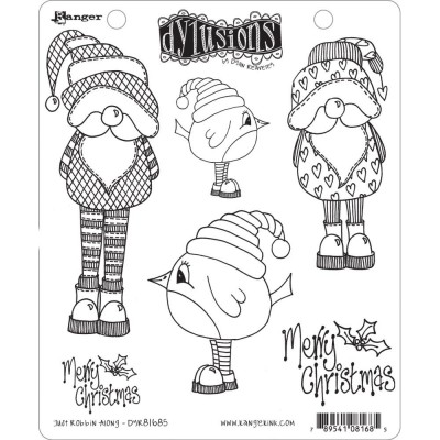 Dyan Reaveley's Dylusions Stamps   «Just Robbin Along» 