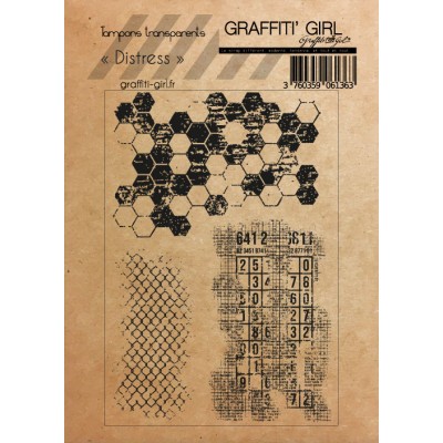 Graffiti Girl - Ensemble Estampes «Distress» 3 pcs