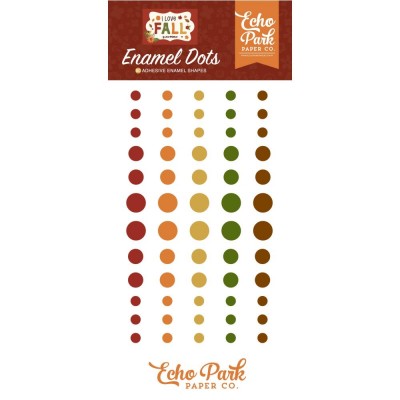 Echo Park - Enamel Dots «I Love Fall» ensemble 60 pcs