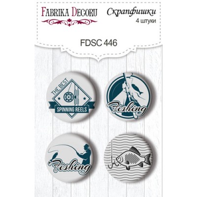 LIQUIDATION-Fabrika Decoru - badge 446 «Fishing»( Le prix indiqué ci-dessous est déjà réduit à 50%)