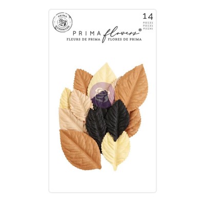 Prima Flowers - Collection Mulberry Paper «Spooky Foliage/Luna» 14 pièces