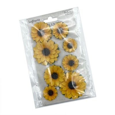 49 & Market - Collection «Sunflowers » couleur «Amber» 8 pcs
