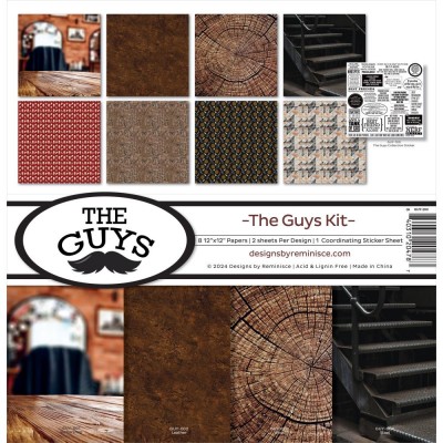 Reminisce - Ensemble de papier «The Guys Kit» 12"
