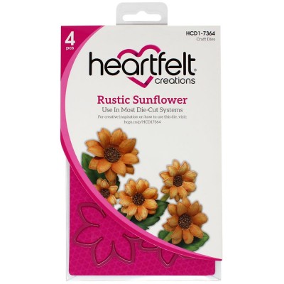 Heartfelt Creations  - Matrices de découpe «Rustic Sunflower» 