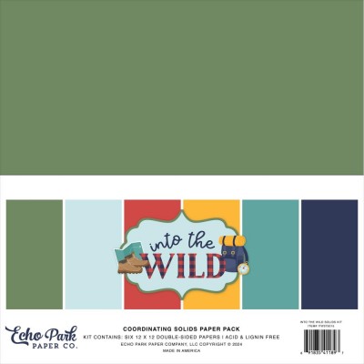 Echo Park - Bloc de  papier  «Into The Wild»  12" X 12"   6 feuilles