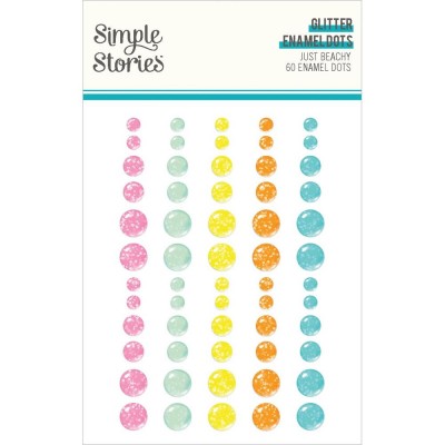 Simple Stories - Enamel dots «Just Beachy» 60/ Pqt 
