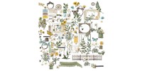 49 & Market - Éphéméras de la collection Krafty Garden «Mini Elements » 107 pièces
