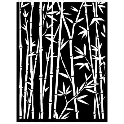 Stamperia - Stencil «Sir Vagabond in Japan Bamboo» 6" X 8"