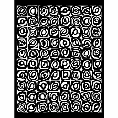 Stamperia - Stencil Voyages Fantastiques «Bauhaus Pattern» 8" X 10"