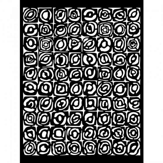Stamperia - Stencil Voyages Fantastiques «Bauhaus Pattern» 8" X 10"