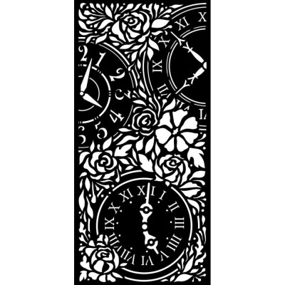 Stamperia - Stencil «Garden Of Promises/Clocks» 4.72" X 9.84"