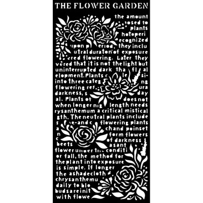 Stamperia - Stencil «Garden Of Promises/The Flower Garden» 4.72" X 9.84"